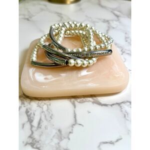 Chicos Faux Pearl 30th Year Bracelet